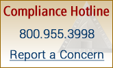 Compliance hotline number. 800.955.3998.