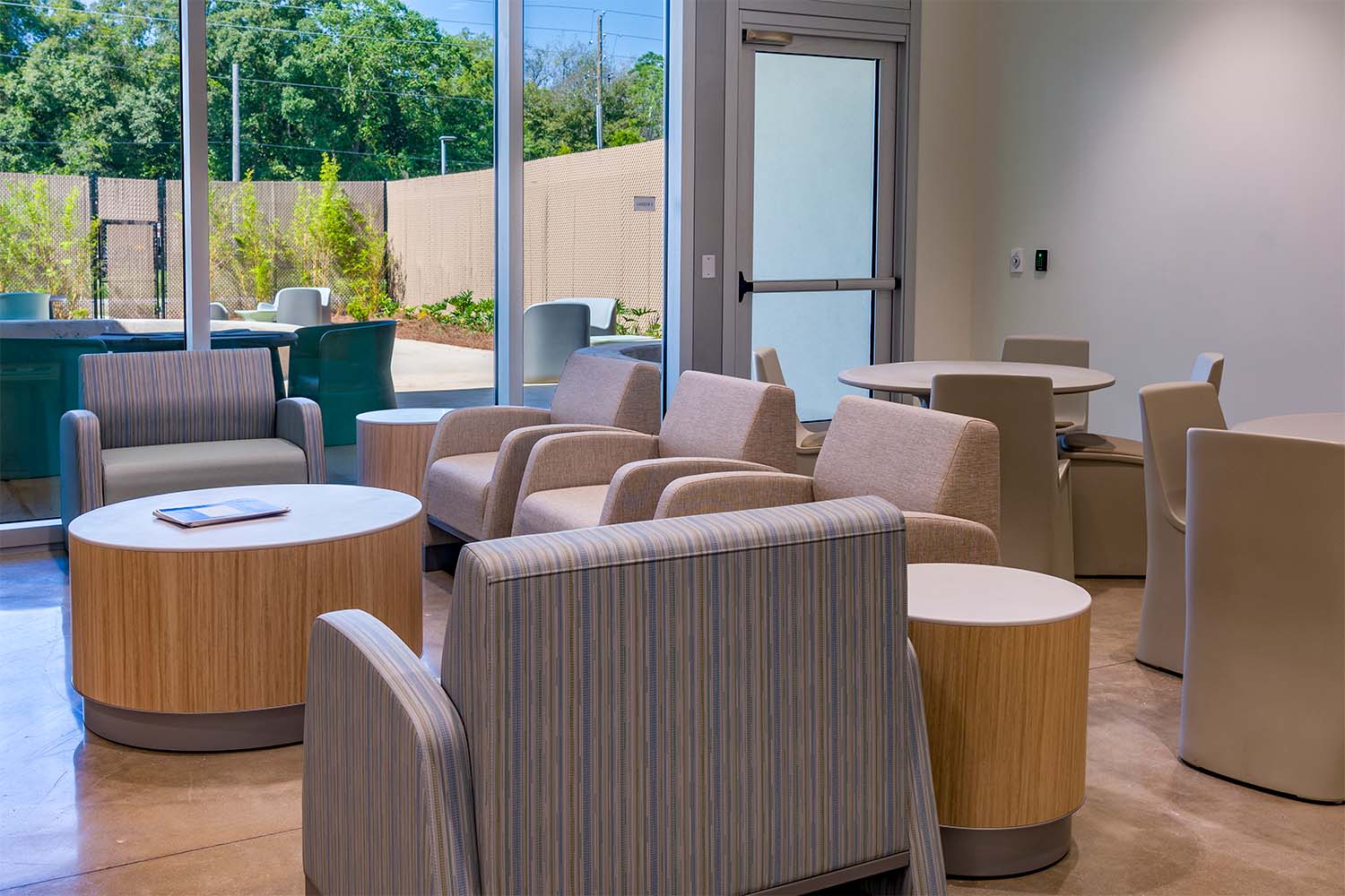 Waiting room in the Behavioral Health Unit